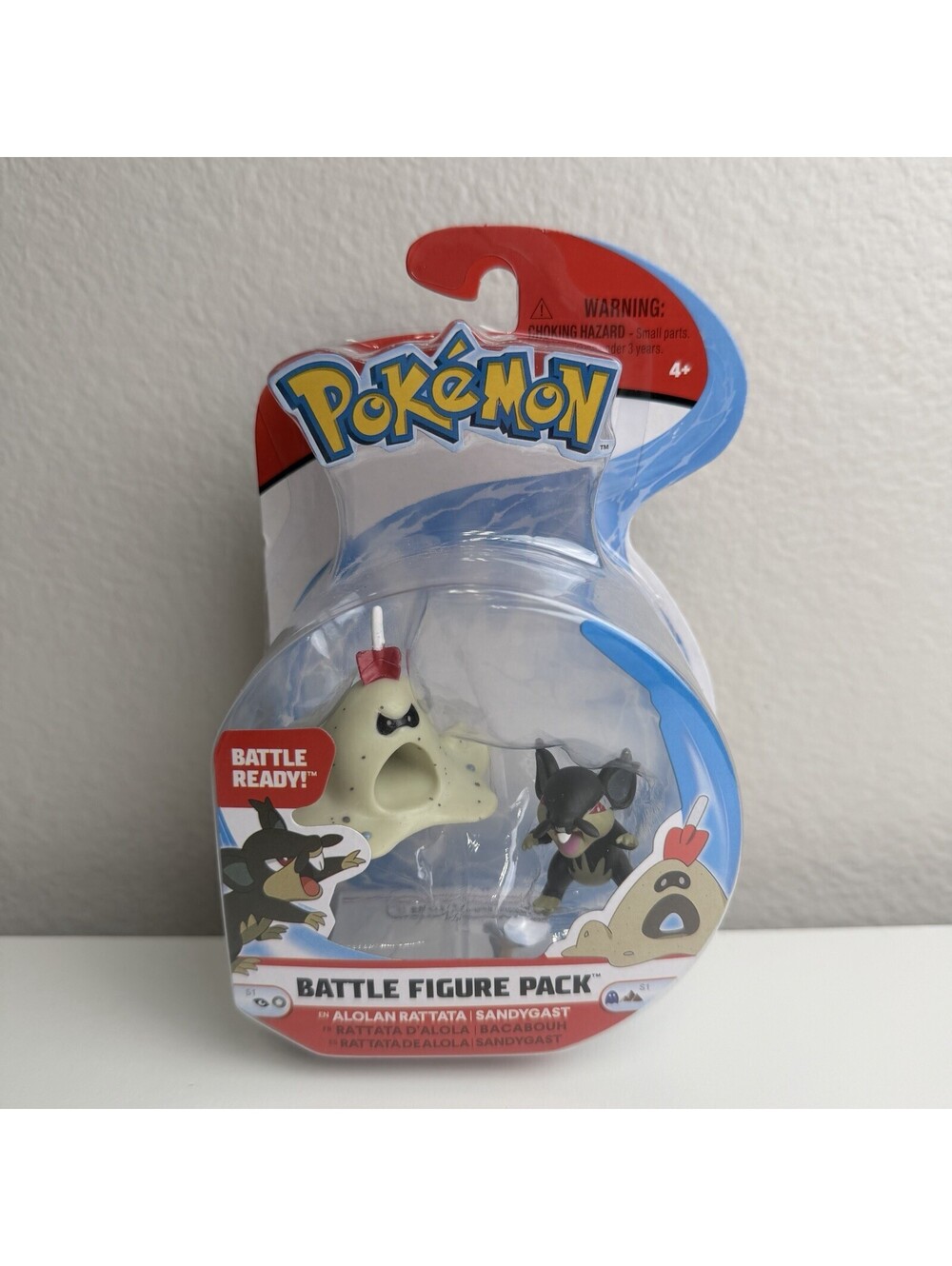 Pokemon Battle Figure Pack 2" Alolan Rattata & Sandygast WCT Series 1 New Sealed